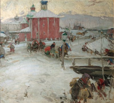 Winter, 1909 von Abram Efimovich Arkhipov