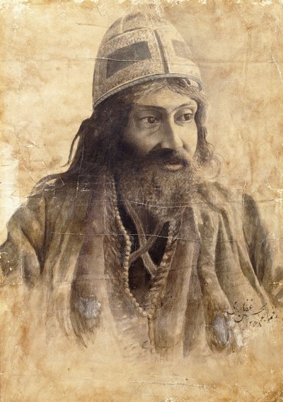 Ein Derwisch, ca. 1851-2 von Abul Hassan Ghaffari