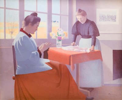 Am Fenster von Achille Lauge