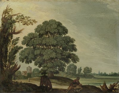 Landschaft mit dem barmherzigen Samariter von Adam Elsheimer (follower of)