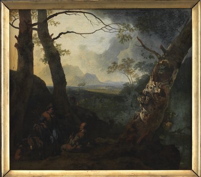 Südliche Landschaft mit Hirten von Adam Pijnacker