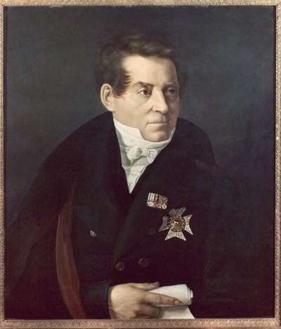 Porträt von August Wilhelm von Schlegel von Adolf Hohneck