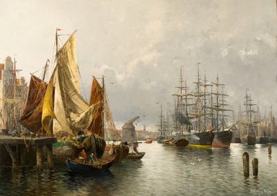 Im Hafen von Le Havre von Adolf Kaufmann