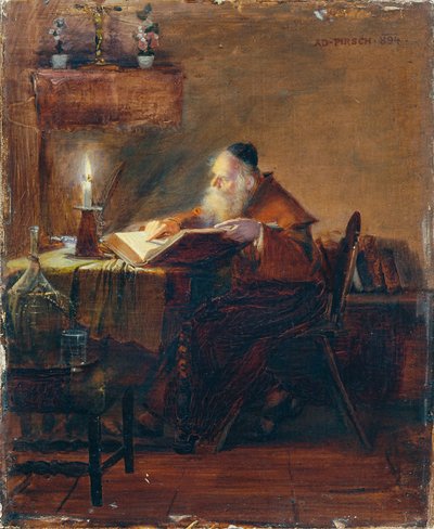 Lesender Eremit von Adolf Pirsch