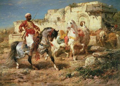 Arabische Reiter von Adolf Schreyer