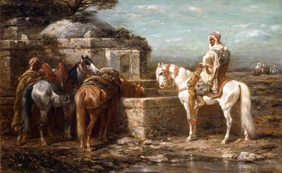 Am Brunnen, 19. Jahrhundert von Adolf Schreyer