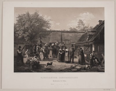 Bauernhochzeit auf Seeland von Johan Adolph Kittendorff