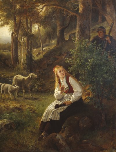 Das erste Treffen von Adolph Tidemand