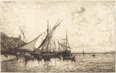 Der Hafen von Monaco von Adolphe Appian