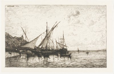 Der Hafen von Monaco von Adolphe Appian