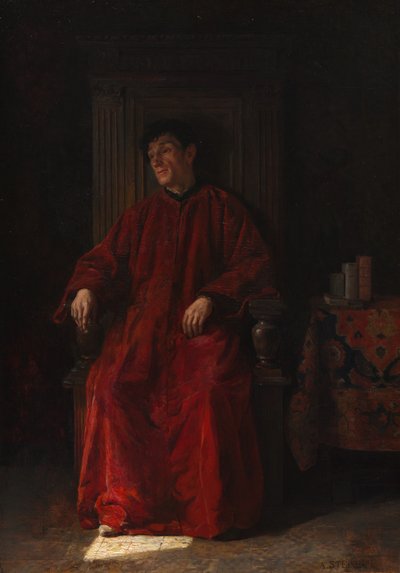 Richter in roter Robe von Adolphe Charles Edouard Steinheil