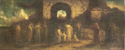 Christus segnet die Kinder von Adolphe Joseph Thomas Monticelli