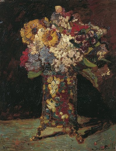 Stillleben mit Blumen von Adolphe Joseph Thomas Monticelli