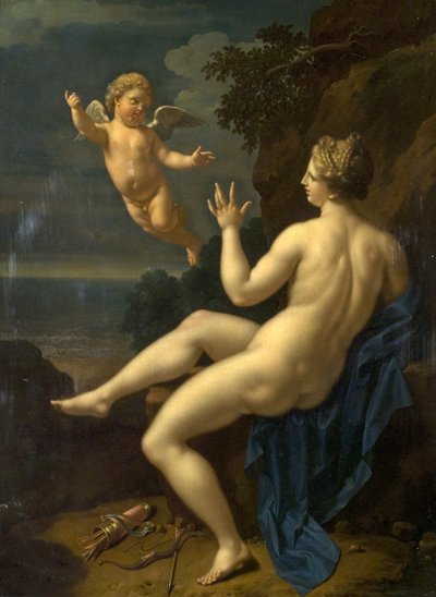Venus und Amor, 1709 von Adriaan van der Werff