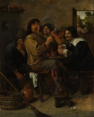 Die Raucher, ca. 1636 von Adriaen Brouwer