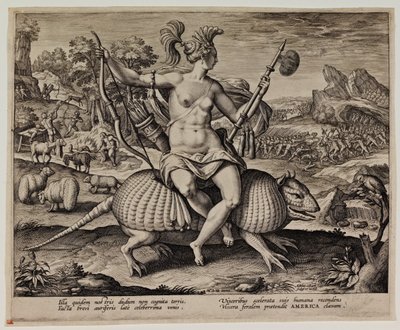 Amerika von Adriaen Collaert