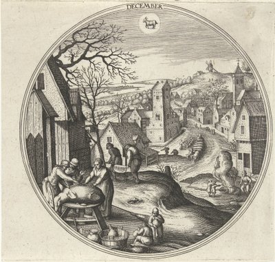 Dezember von Adriaen Collaert
