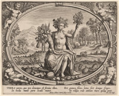Terra (Erde) von Adriaen Collaert