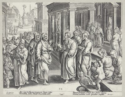 Die Blendung des Elymas von Adriaen Collaert
