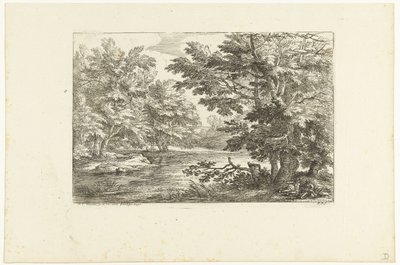 Landschaft mit See von Adriaen Frans Boudewyns