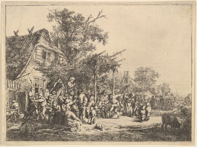 Tanz unter dem Spalier von Adriaen Jansz. van Ostade