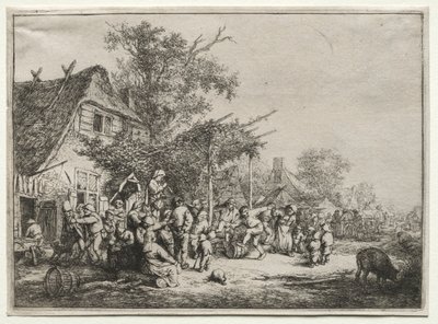 Fest unter dem Spalier von Adriaen Jansz. van Ostade