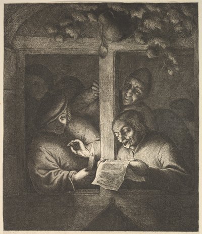 Sänger am Fenster, 1610-85 von Adriaen Jansz. van Ostade