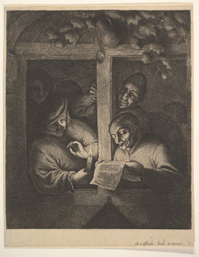 Sänger am Fenster, 1610-85 von Adriaen Jansz. van Ostade