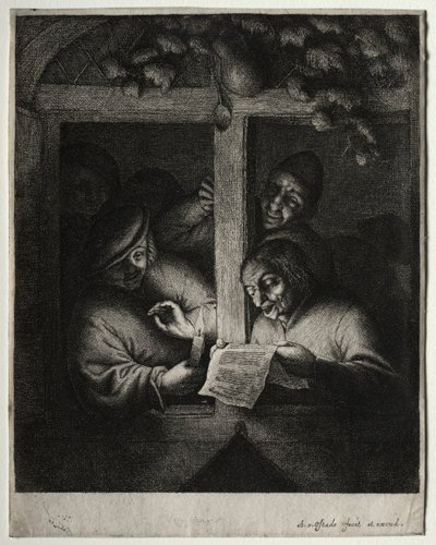 Die Weihnachtsliedersänger von Adriaen Jansz. van Ostade