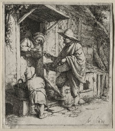 Der Brillenverkäufer von Adriaen Jansz. van Ostade