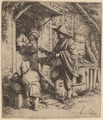 Brillenverkäufer von Adriaen van Ostade