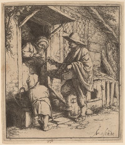 Brillenverkäufer von Adriaen van Ostade