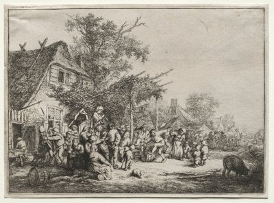 Fest unter dem Spalier von Adriaen van Ostade