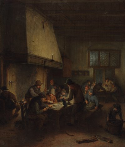 Tavernenszene, frühe 1660er Jahre von Adriaen van Ostade