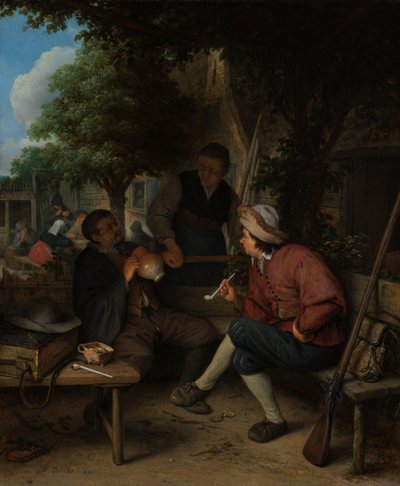 Reisende in Ruhe von Adriaen van Ostade