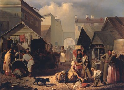 Erfrischungsstand in St. Petersburg, 1858 von Adrian Markovich Volkov
