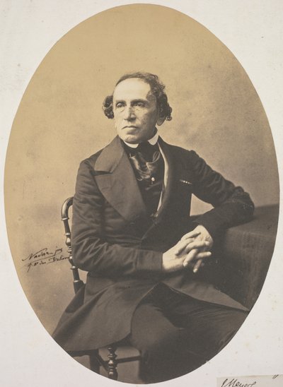 Porträt von Giacomo Meyerbeer 1791-1864, 1857 von Adrien Tournachon