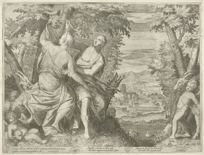Angelica und Medoro von Egidius  Sadeler (II)