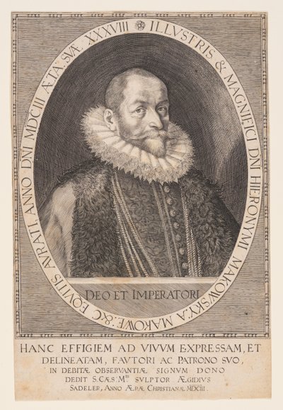 Hieronymus Makofsky, Kammerherr von Aegidius Sadeler II