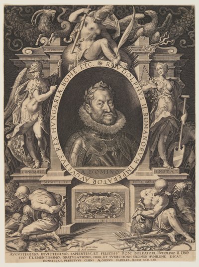 Der Kaiser Rudolf II von Aegidius Sadeler II