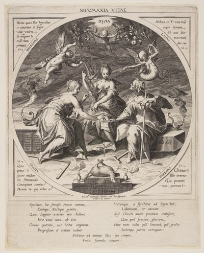 Die drei Schicksalsgöttinnen von Aegidius Sadeler II