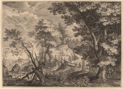 Waldszene von Aegidius Sadeler II after Roelandt Savery