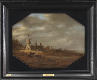 Landschaft mit Windmühlen von Aelbert Cuyp