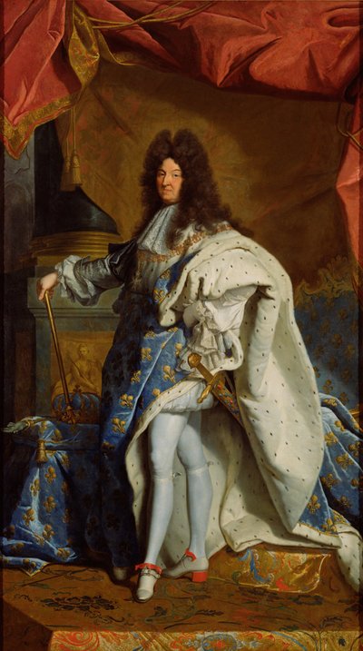 Porträt von Ludwig XIV. von After Hyacinthe Rigaud