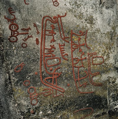 Petroglyphen Felskunst: Boot (1000 v. Chr.) von Age Bronze