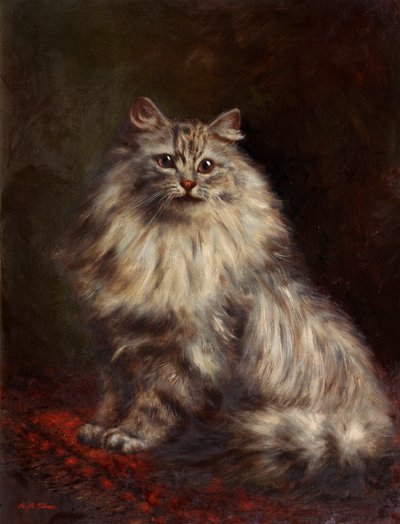 Perserkatze, um 1908-20 von Agnes Augusta Talboys