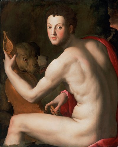 Porträt von Cosimo I. de Medici als Orpheus von Agnolo Bronzino