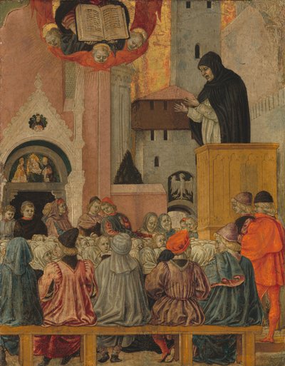 Ein Dominikaner predigt, ca. 1470 von Agnolo degli Erri