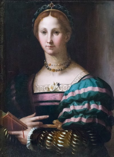 Porträt einer Dame von Agnolo Bronzino