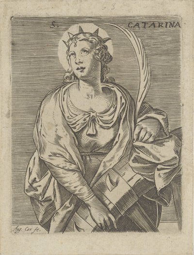 Katharina von Alexandrien von Agostino Carracci